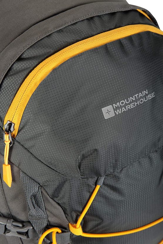 Mountain Warehouse Pace 30L Rucksack - Hydration Compatible Backpack, Airflow Back System Rucksack, Packaway Rain Cover - For Travelling, Camping, Hiking - Image 4