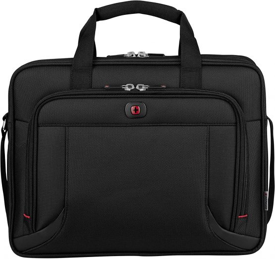 Wenger 600649 PROSPECTUS 16 Inch Laptop Briefcase, Padded Laptop Compartment with iPad/Tablet/eReader Pocket in Black {15 Litre} - Image 3