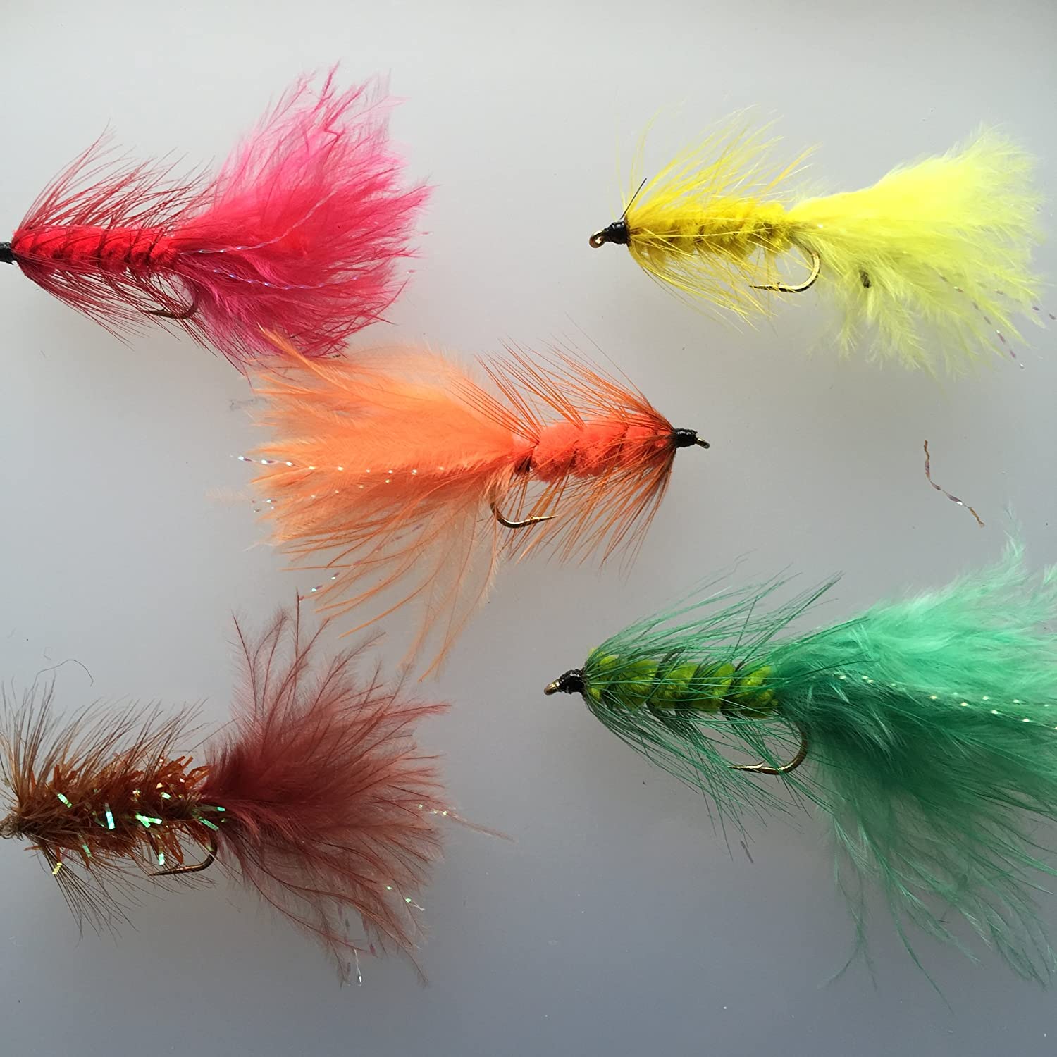 BestCity Fly Fishing WOOLLY BUGGER Set of 16 wooly buggers with FREE ...