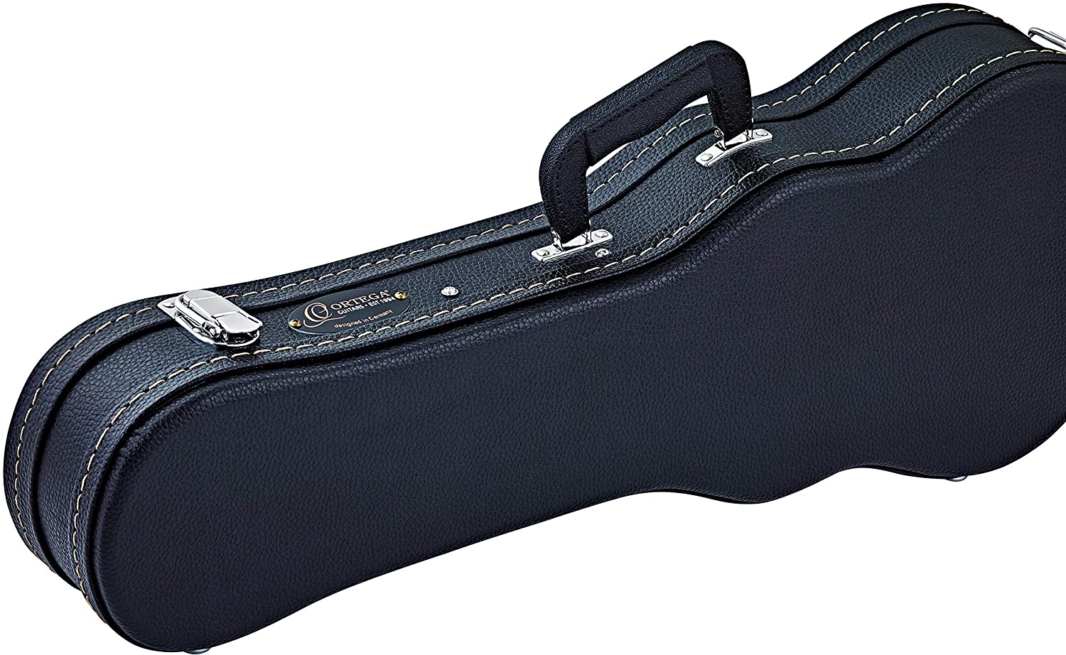 Ortega Guitars Economy Ukulele Hardcase - Case for Tenor Ukulele - Height 71 cm - Vinyl, Black (OUCSTD-TE) - Image 2
