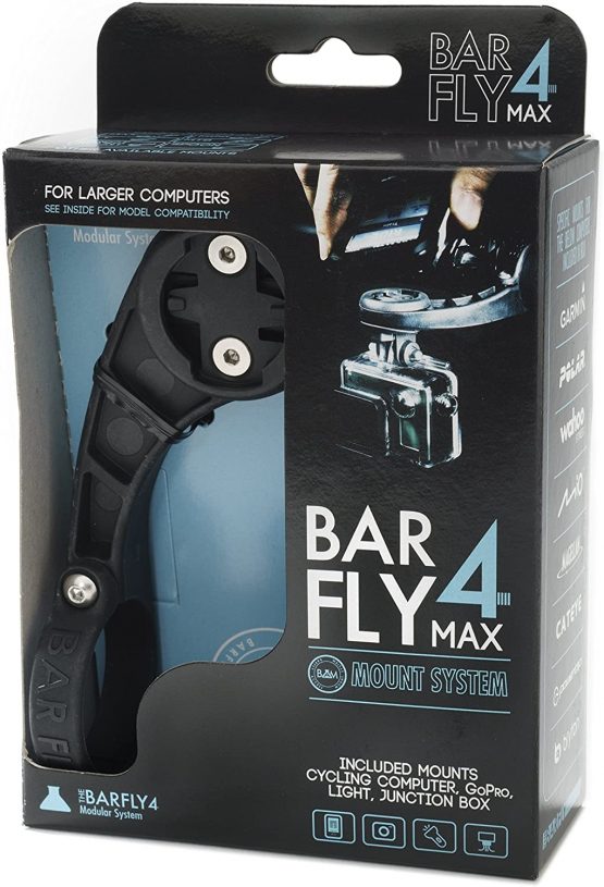 Bar Fly 4 Max Bicycle Accessory Mount, Black, for Large Computers - Garmin, Wahoo, Polar, Bryton, Cateye, Mio, Joule - Image 2
