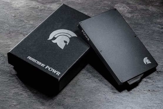POWR Card Holder Wallet, Mens Minimalist Slim Metal RFID Blocking Contactless Card Protector - Image 4