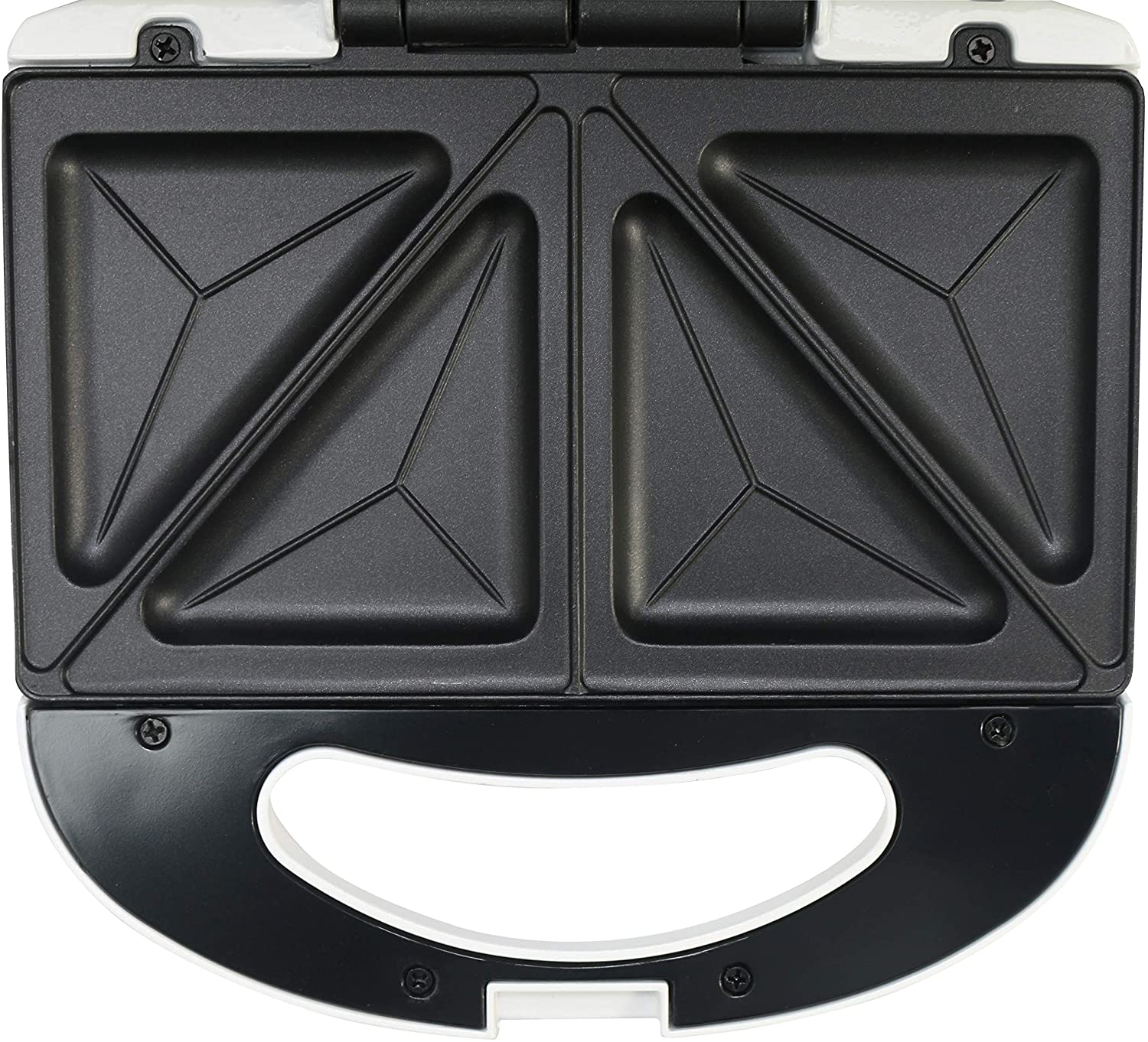 Daewoo Essentials 2 Slice Sandwich Toaster Deep Fill, Non-stick Toasting Plates, Built In Handle With Locking Clip - Image 4