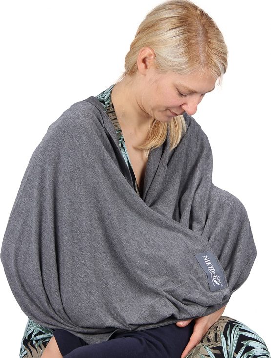 Neotech Care Baby Nursing Cover Breastfeeding Scarf - Soft Fabric - Red Burgundy - Image 2