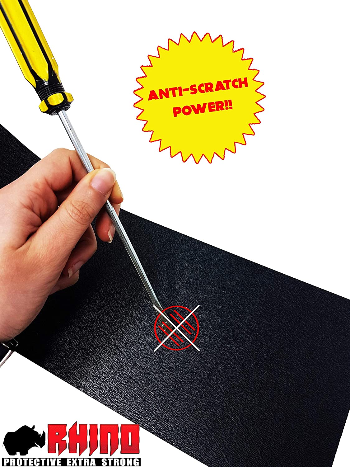 Adhesive Film Rhino Roll for Bike Frame Protection Unisex Adult Black, 5 x 150 cm - Image 4
