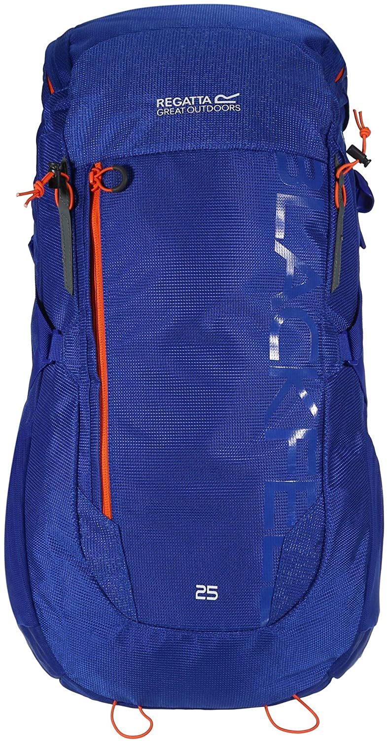 Regatta Blackfell III 25L Rucksack - 25L - Surf Spray/Blaze Orange, Blue / Orange - Image 3