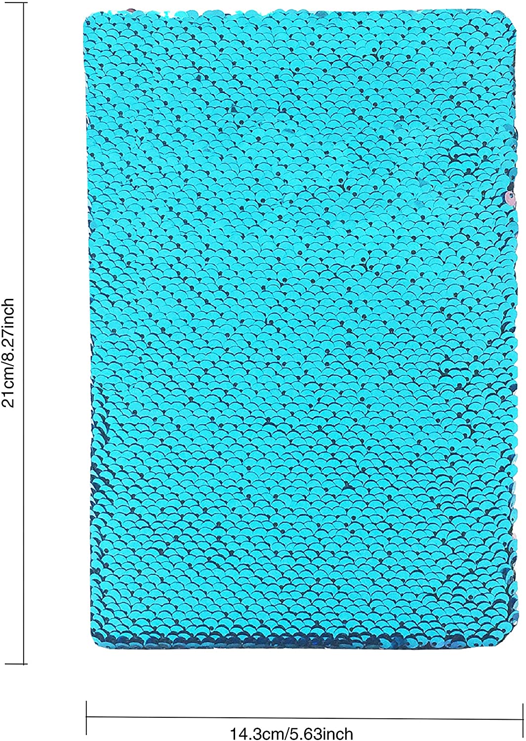 EXERZ Reversible Sequin Notebook A5 Size/Journal, Mermaid Diary/Magic Notepad, for Office/School/Gifting. Fashionable to Own - Image 2