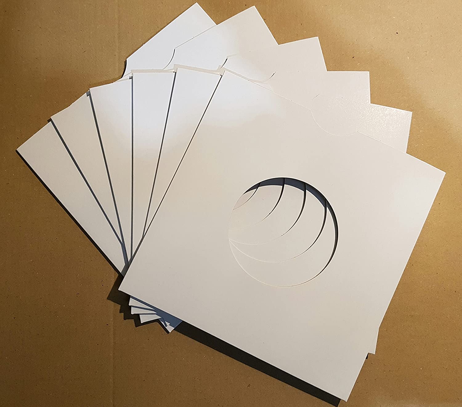 Pack of 25 - 7" White Card Record Sleeves / Masterbags, 18cm - Image 2