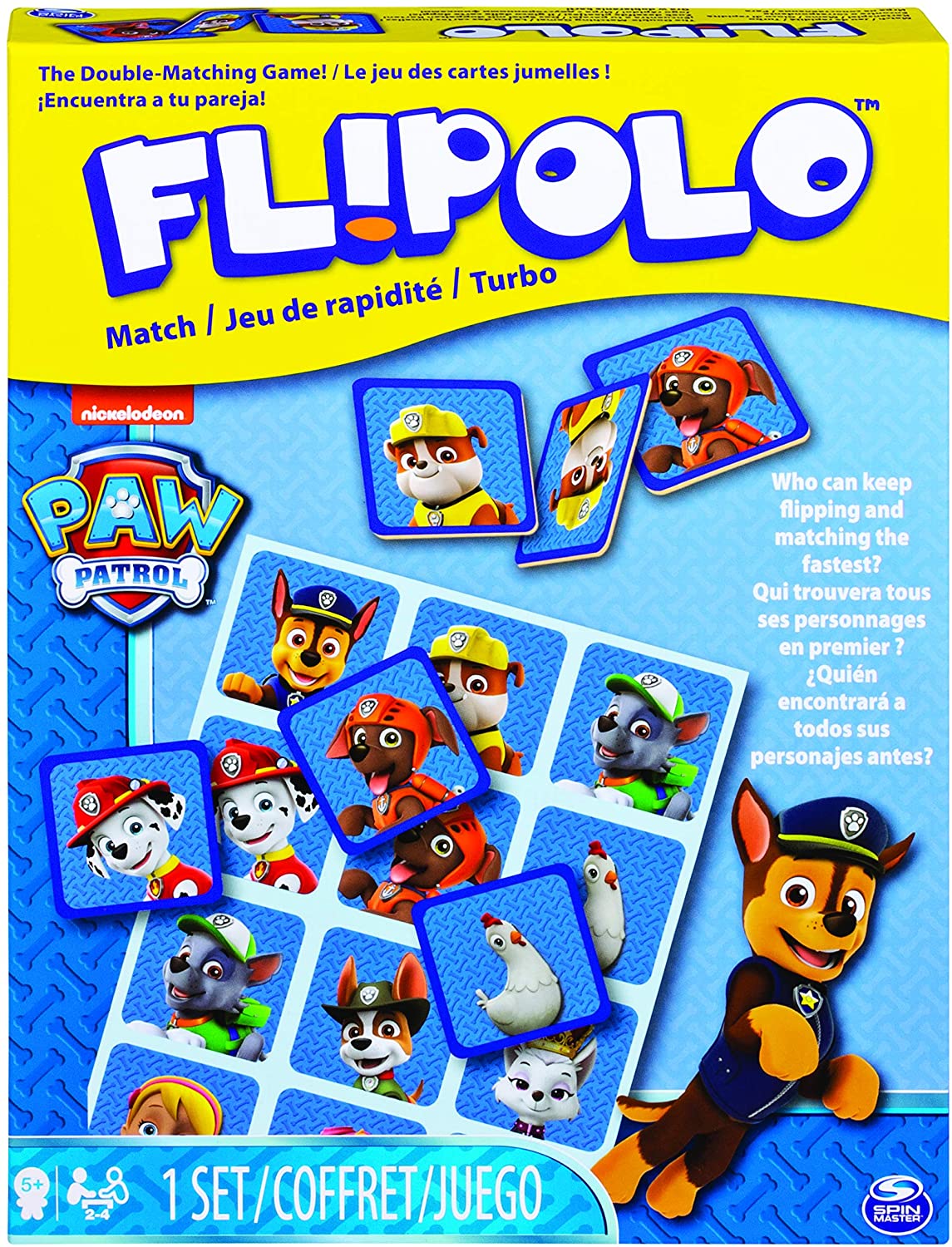 PAW Patrol Flipolo Matching Memory Game, Multicolor, Medium - Image 4