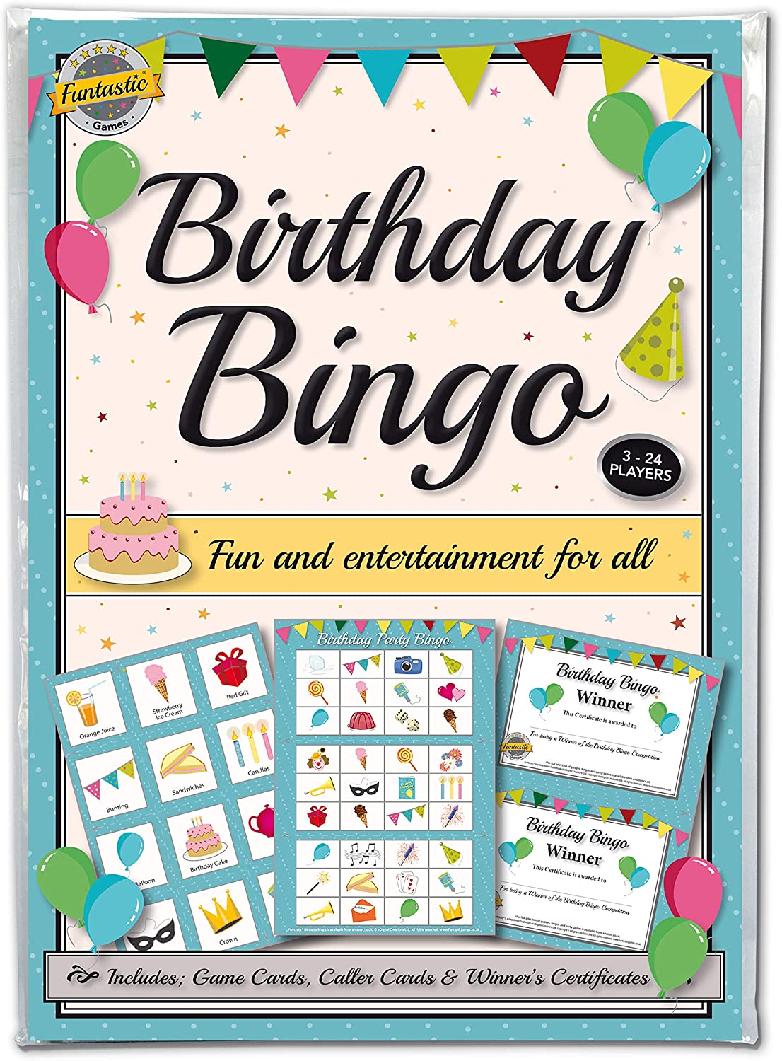 Funtastic Birthday Party Bingo Game - Image 2