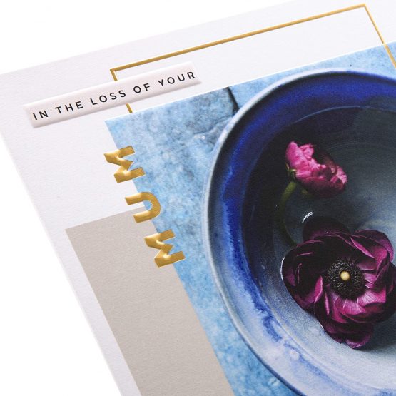 Sympathy Card for Loss of Mum from Hallmark - Embossed Photographic Design - Image 3