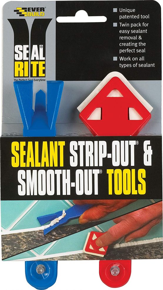 Everbuild Seal Rite Strip and Smooth Out Sealant Tool Twin Pack