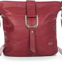 Mabel Womens Vegan Leather Bucket Style Cross Body Shoulder Handbag - Lightewight Medium Size Everyday Bag - Frankie