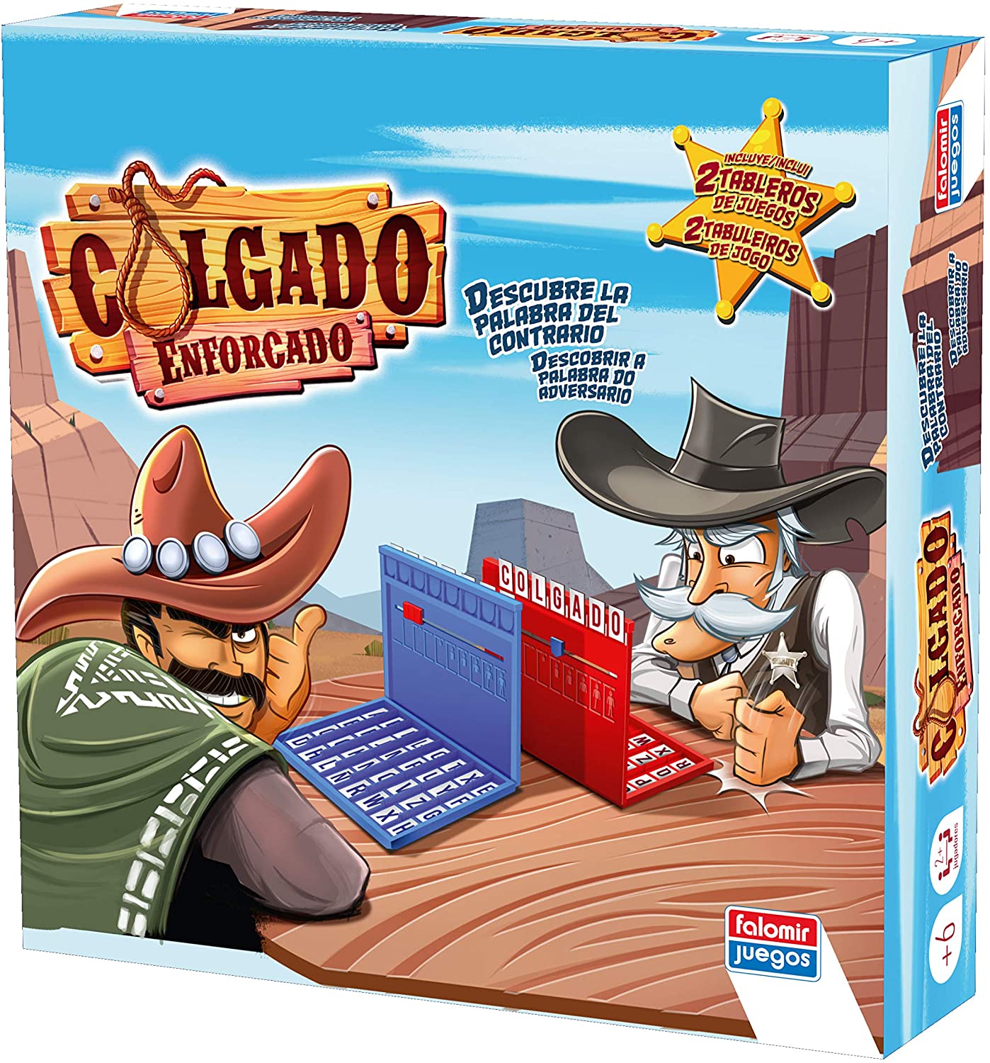 FALOMIR 11506 Colgado Hanged. Peas Game. Classics, Blau, Rot, 26 cm x 6 cm x 26 cm - Image 3