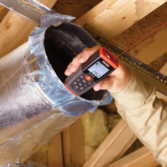 RIDGID 36158 micro LM-100 Laser Distance Meter, Digital Laser Distance Meter for Quick and Accurate Surface Temperature Readings - Image 4