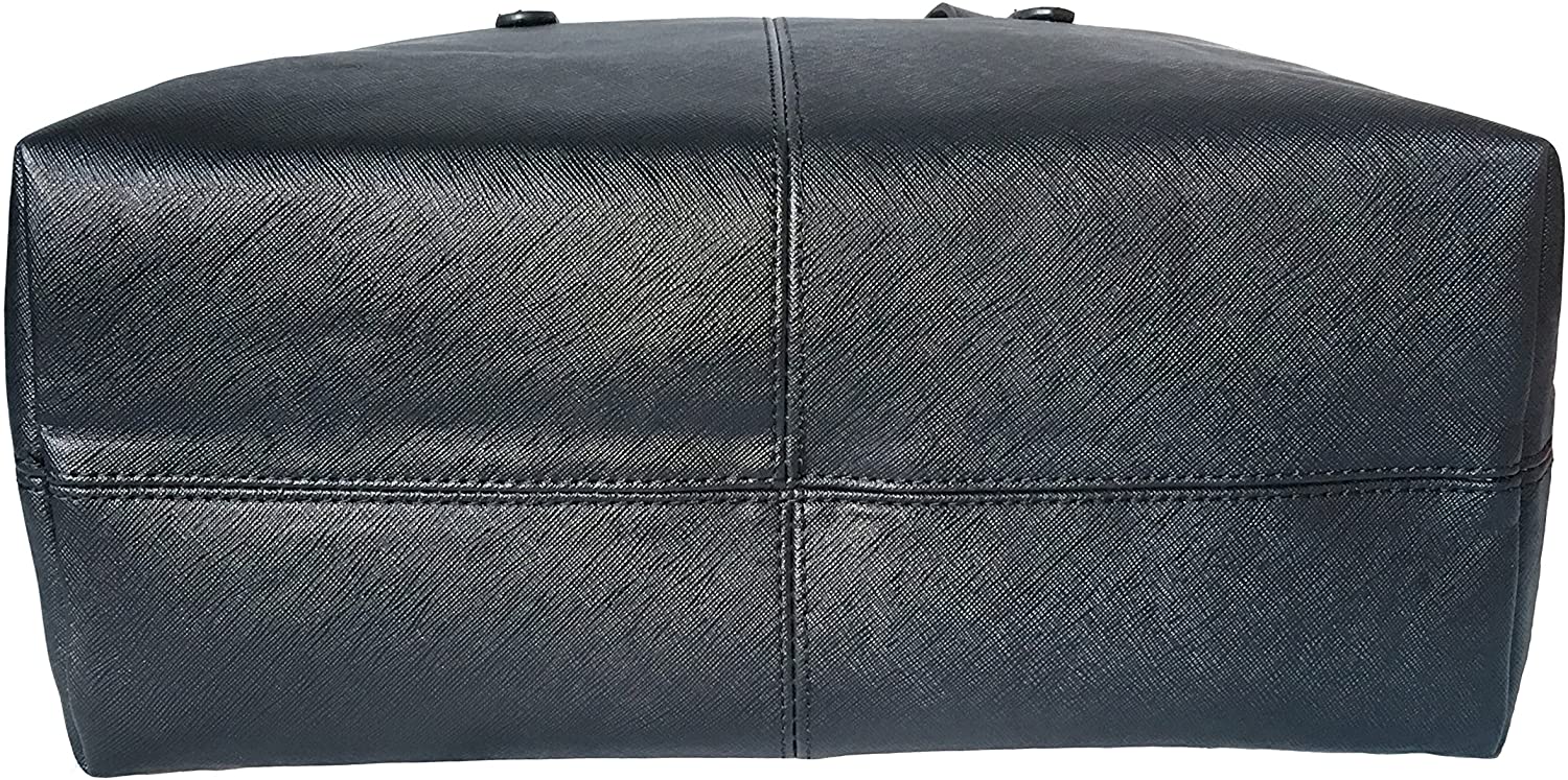 Jieway Women's Fashion Handbag PU Leather Large Capacity Shoulder Bags Tote Bags (Black), 13.4*10.63*3.15inch - Image 3