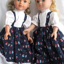 Dollies Boutique High top trainers and 'Russian' dress for Designafriend; Sindy; Our Generation; Carly; Cayla and AMG