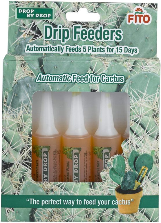 FITO 2044395 Cacti Drip Feeder, 1 Liter, 5x32 ml Feeders (160ml)