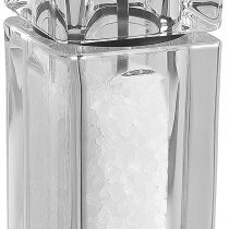 Cole & Mason H33502P Cube Clear Salt Mill | Precision+ | Acrylic | 145mm | Single | Includes 1 x Salt Grinder | Lifetime Mechanism Guarantee