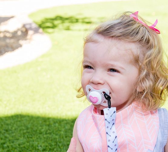 Dodo Babies Dummy Clips – 4 pcs Pacifier Clips with Dummy Holder – Modern Dummy Clip Pack for Girls – Premium Nursery Accessories - Universal Holder Leash for Teething Toy or Soothie - Image 4