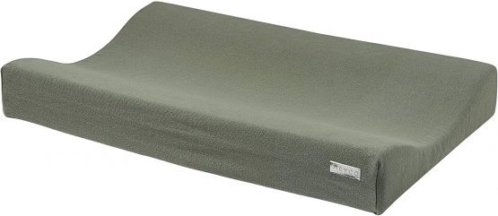 Meyco 2763032 2-Wedge Changing Mat Cover Knitted Knit Forest Green 50 x 70 cm Multi-Coloured