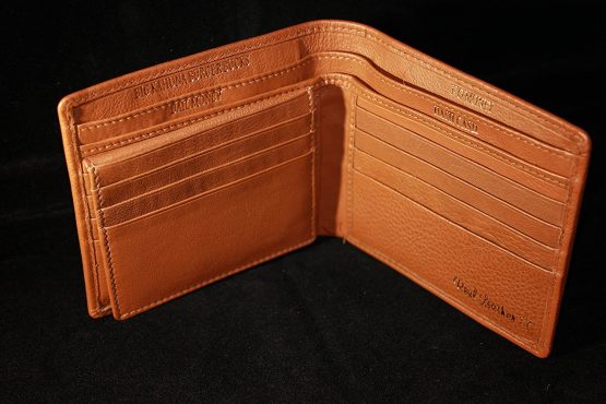 Bad Mother Fucker - Embroidered, Real Leather, Tan, Free CC Wallet - Image 4
