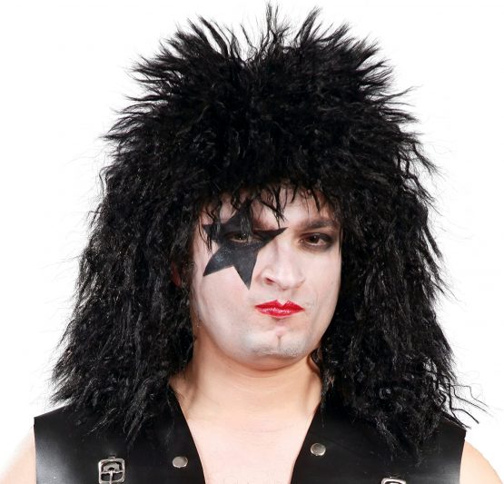 Guirca Fiestas GUI4799 - Black Rock Star Wig (Box Container)