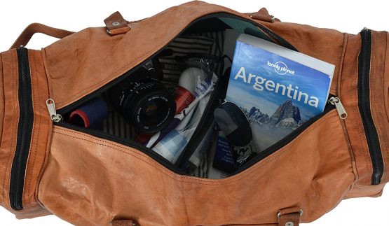 Gusti Travel Bag Leather - Harvey Brown Weekender Women Men's Sports Bag Hand Luggage - Image 4