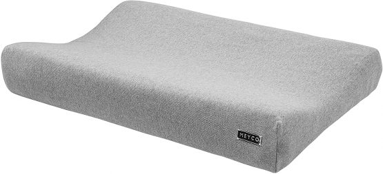Meyco 2763004 2-Wedge Changing Mat Cover Knitted Knit Grey Melange 45 x 70 cm