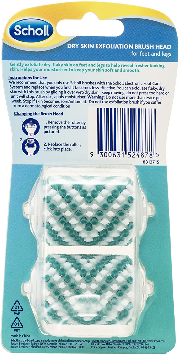 Scholl Velvet Smooth Exfoliator Replacement Roller Head (Pack of 2), 1 count (Pack of 2) - Image 2