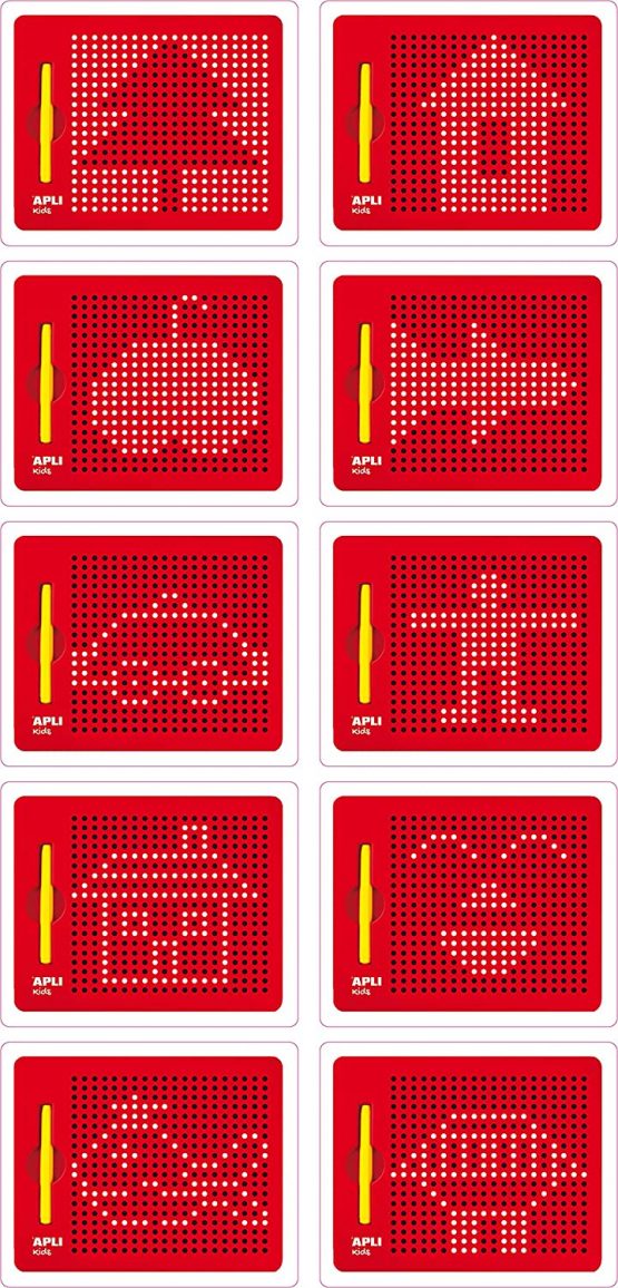 APLI Kids 17536 Magnetic Educational Board 15 x 12 x 170 mm with Magnetic Pencil and Example Tiles - Image 4