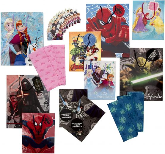 Hallmark Kids Gift Bag, Tissue and Tag Pack - 4 Medium Bags, 4 Small Bags, 2 Sheets of Wrap & Tag, 2 Tissue Packs & 1 Tag Pack - Image 2
