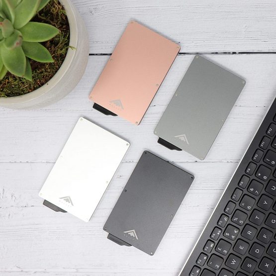 STEALTH Wallet RFID Card Holders - Smart Minimalist NFC Blocking Pop Up Wallets with Gift Box - Slim Lightweight Metal Credit Cards Holder & Contactless Protector Secure with Cash Storage (Rose Gold) - Image 4