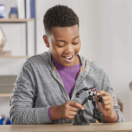 Marvel Spider-Man Bend and Flex Venom Action Figure Toy, 30 cm Flexible Figure, Includes Web Accessory, for Children Aged 6 and up - Image 4