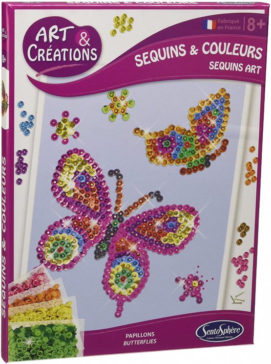 Sentosphère 3902010 "Mosaic Picture Butterfly" Craft Set