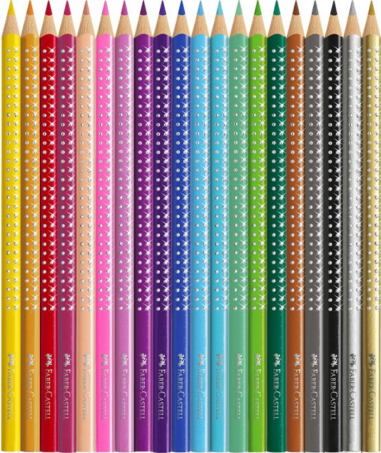 Faber-Castell Sparkle Colour Pencils - Set of 20 - Image 2