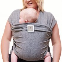 Baby Sling Wrap Premium Baby Carrier Newborn to Toddler - Original Stretchy Baby Wrap Carrier | One Size Fits All | Cozy & Soothing for Babies | Neutral Grey by Funki Flamingo