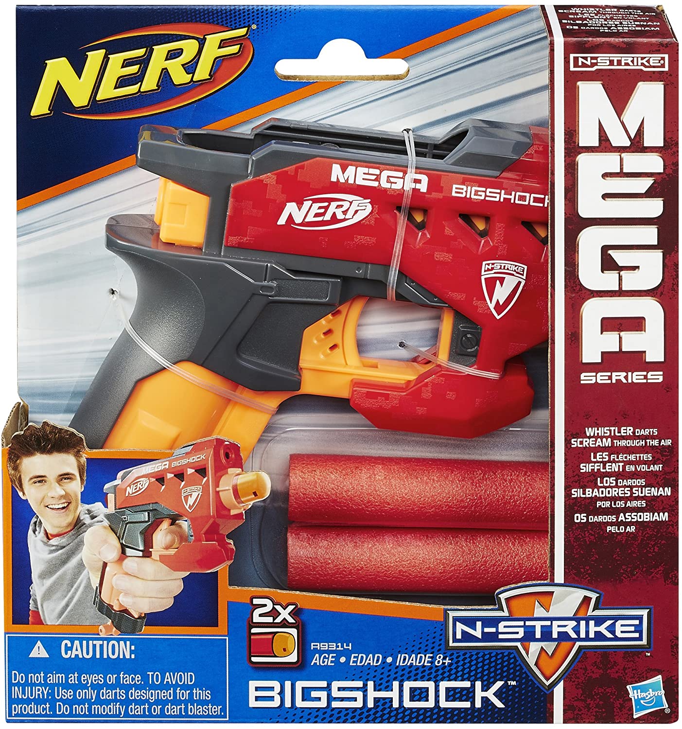 Nerf N-Strike Mega BigShock Blaster, Multicolor, 5.1 x 18.4 x 19.1 cm - Image 2