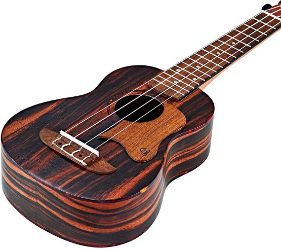 ORTEGA Wooden Pickguard OWPSC-WN for Ukulele Walnut for Concert & Soprano Ukuleles - Image 4