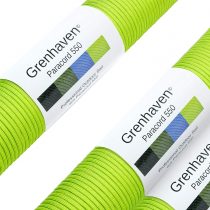 Grenhaven Tear-Proof Paracord Rope/Universal Survival Cord - 7 Cords 30m/100ft 550lbs Capacity neon green - Warning: Not Suitable for Climbing
