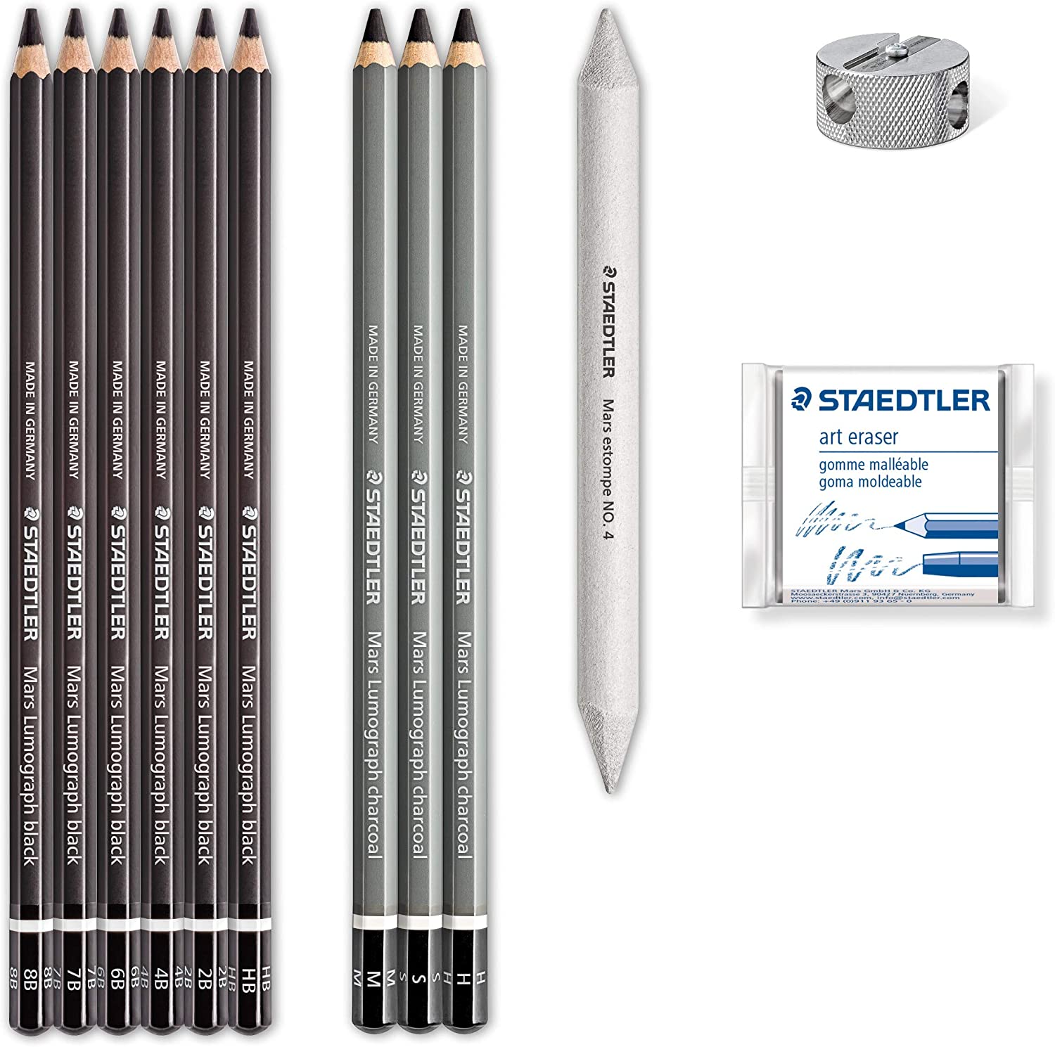 STAEDTLER 61 100C Design Journey Charcoal Set - Mixed Charcoal Pencil Set for Drawing Beginners (Pack of 12 Pieces) - Image 2