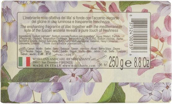NESTI DANTE Romantica, Tuscan Wisteria & Lilac Soap 250 g - Image 2