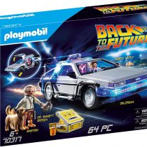 Playmobil 70317 Back To The Future Delorean with Figures and Features, for Ages 5+, Multicoloured, 385 x 94 x 284 mm
