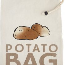 KitchenCraft Potato Bag, Canvas, Beige, 26 x 38 cm