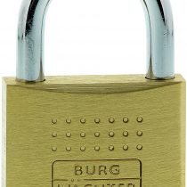 Burg Wächter Boccia 450 40 SB Padlock, 6.5 mm Shackle Thickness, Drilling and Pinch Protection, 2 Keys, 40 mm