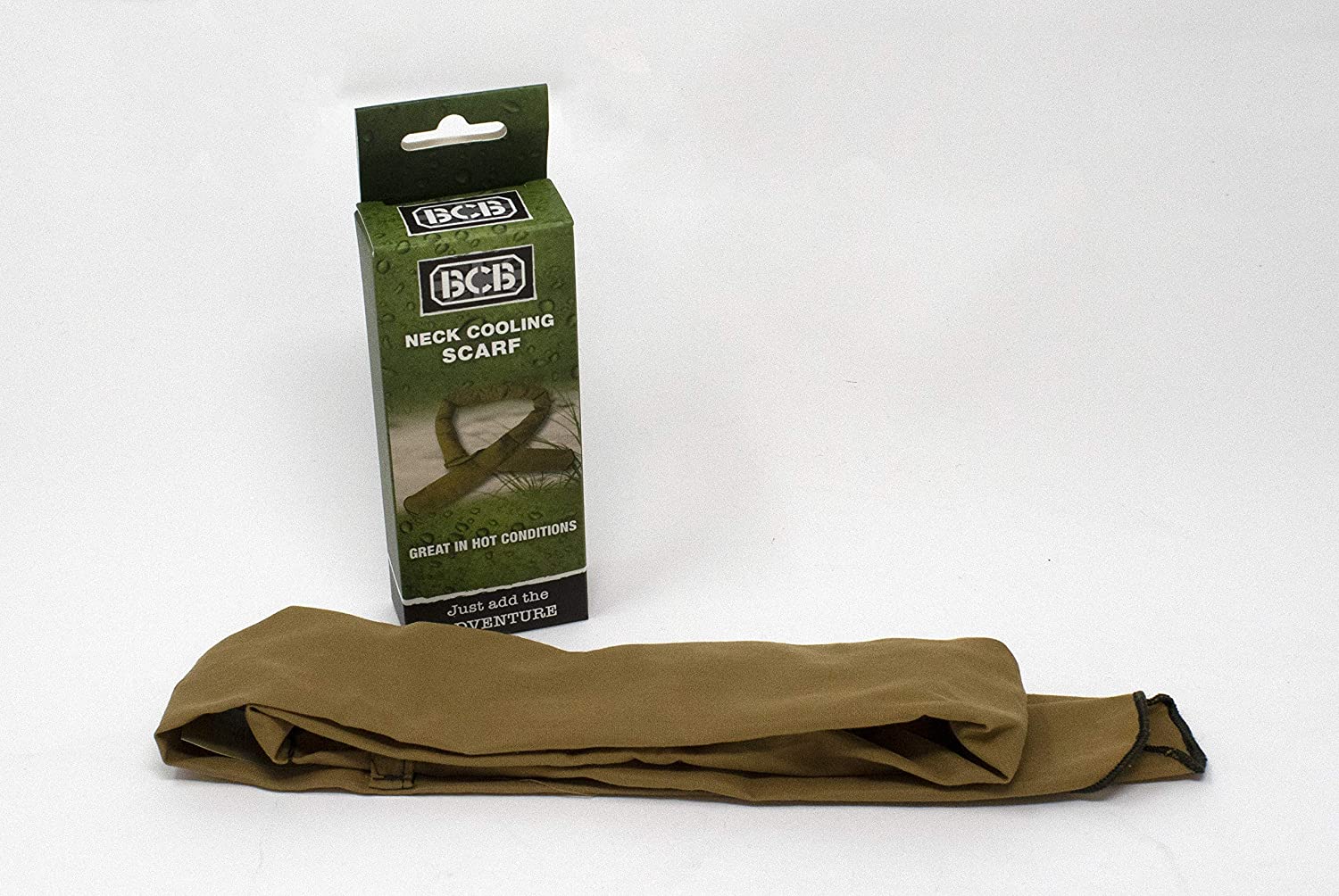 BCB CL085S Neck Cooling Scarf, Khaki - Image 3