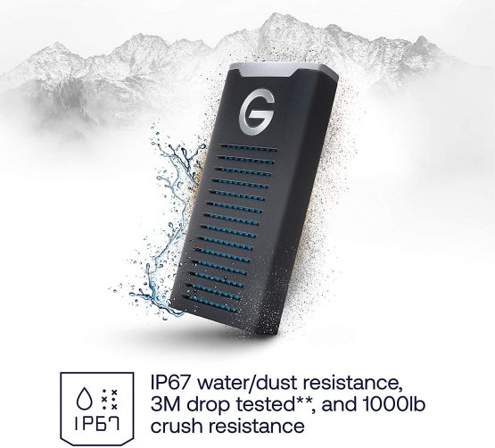 G-Technology 500GB G-DRIVE Mobile SSD up to 560 MB/s, Portable Storage, Drop, Shock and Water Resistant - Image 3