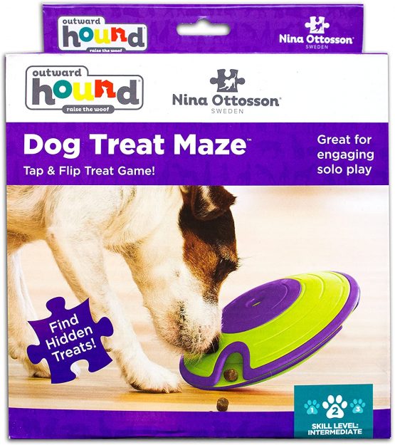 Nina Ottosson by Outward Hound Treat Maze Interactive Treat Puzzle Dog Toy, Intermediate - Image 2