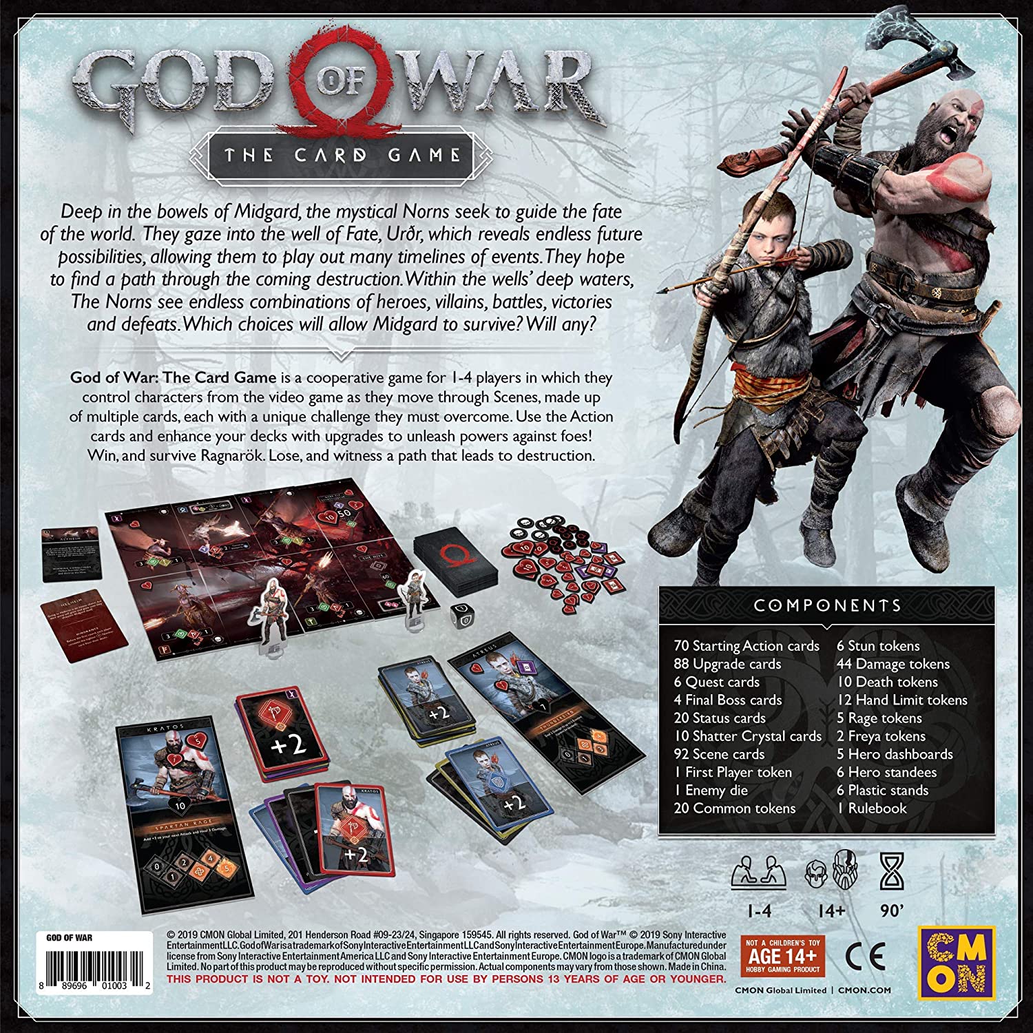 CoolMiniOrNot CMNGOW001 God of War The Card Game, Mixed Colours, Medium - Image 2