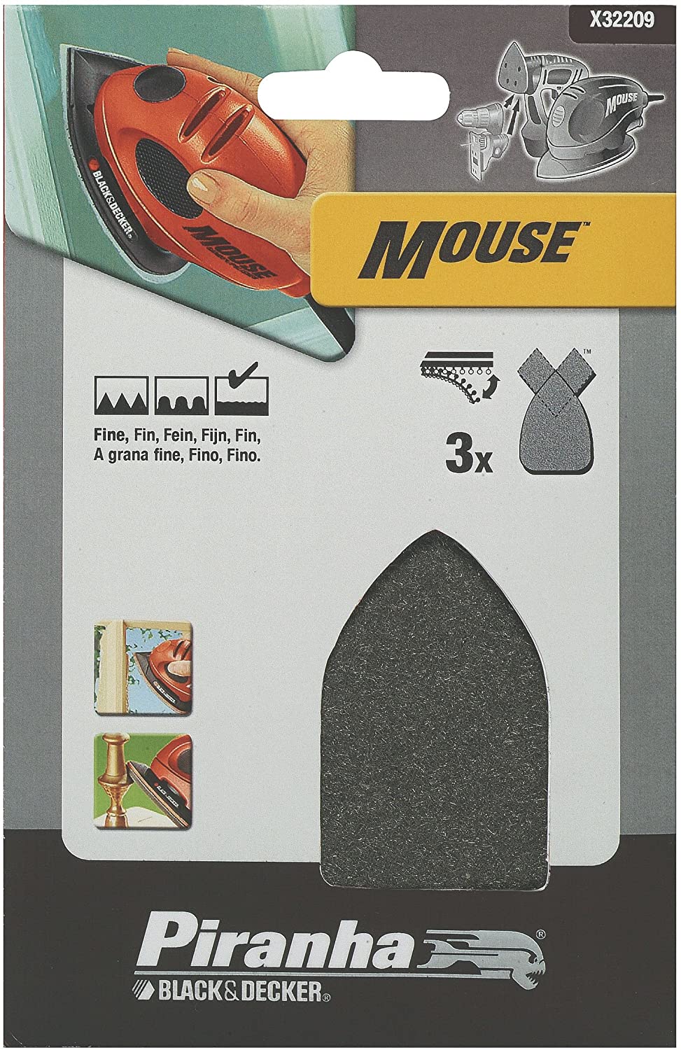 Piranha X32209-XJ Quick Fit Mouse Sheet Fingers